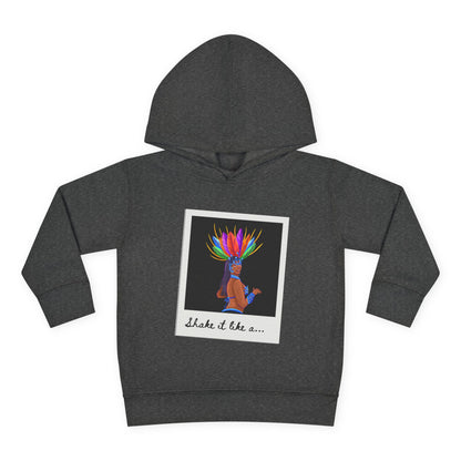 "Shake It Like a..." Toddler Pullover Hoodie – Carnival Samba Dancer Graphic Fleece Sweatshirt for Kids