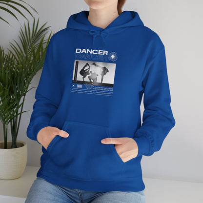 “Dancer” Breakdancer Streetwear Graphic | Hip-Hop Dance Hoodie for Urban Style & Comfort - Unisex Heavy Blend™ Hooded Sweatshirt