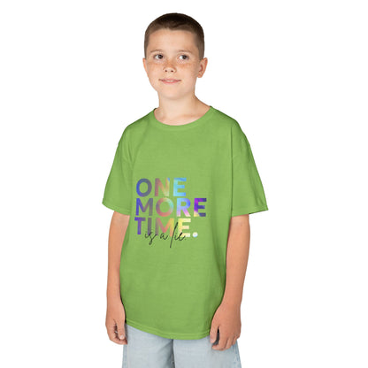 “One More Time is a Lie” Colorful Dancer Shirt – Funny Dance Practice Saying T-Shirt for Kids - Youth Dance Graphic Tee