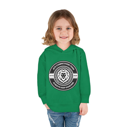 “Jeté Competition Team: Always Keep Dancing” Toddler Pullover Fleece Hoodie – Collegiate Dance Graphic |  Sweatshirt for Kids