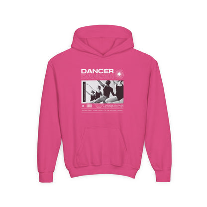 “Dancer” Young Ballet Dancers at the Barre Graphic | Unisex Youth Hoodie – Streetwear-Inspired Ballet Dance Hoodie for Kids & Aspiring Dancers