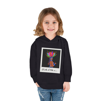 "Shake It Like a..." Toddler Pullover Hoodie – Carnival Samba Dancer Graphic Fleece Sweatshirt for Kids
