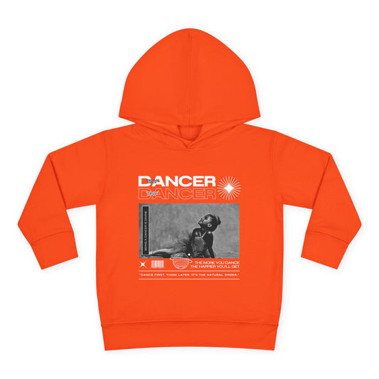 “Tiny Dancer” Toddler Pullover Hoodie – Streetwear-Inspired Ballet Dancer Graphic Sweatshirt for Kids