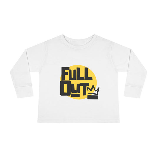"Full Out" Toddler Dance T-Shirt – Bold Streetwear-Inspired Graphic Long Sleeve Tee for Kids