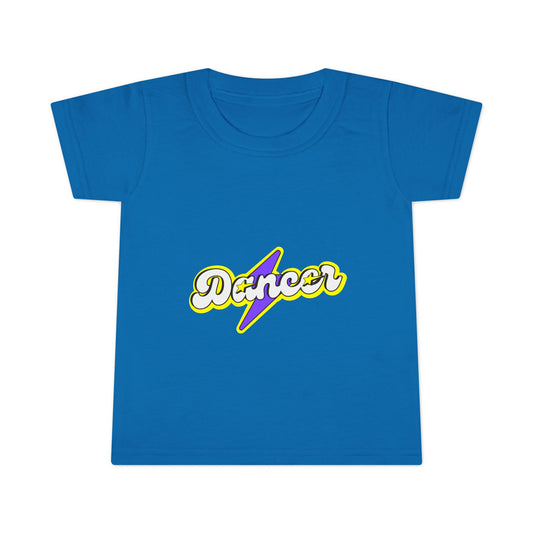 "Dancer" Toddler Dance T-Shirt – Bold Superhero-Inspired Short Sleeve Tee for Kids