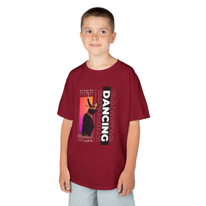 “Dancing” Youth Short Sleeve T-Shirt – Streetwear-Inspired Female Dancer Design – Trendy Kids Dance Graphic Tee
