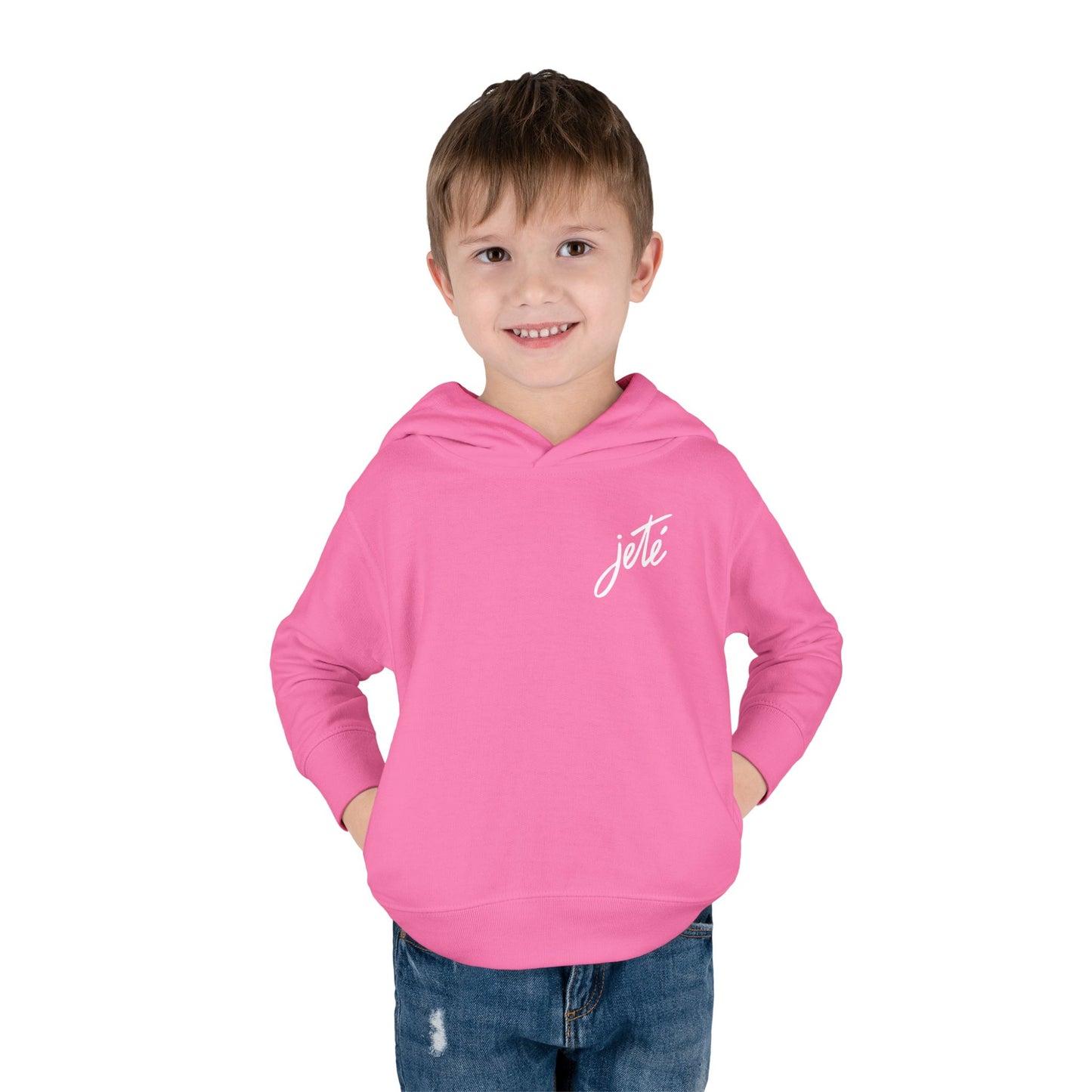 “Jeté” Official  Logo | Ballet & Dance Hoodie for Kids & Young Dance Enthusiasts - Toddler Pullover Hoodie