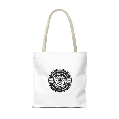 "Jeté Competition Team, Always Keep Dancing" Canvas Tote Bag – Collegiate Dance Team Logo | Reusable Dance Bag for Dancers, Rehearsals & Competitions
