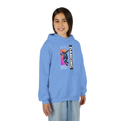 “Dancing” Male Dancer Streetwear Graphic | Unisex Youth Hoodie – Dance Hoodie for Kids & Young Performers
