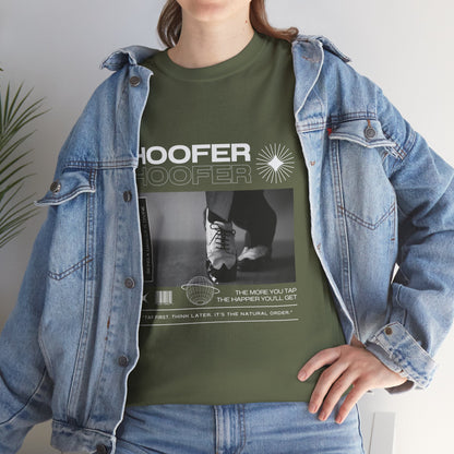 “Hoofer" Tap Dance Unisex Heavy Cotton Tee – Streetwear-Inspired Tap Shoes Graphic T-Shirt for Dancers