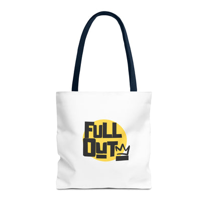 "Full Out" Dance Canvas Tote Bag – Streetwear-Inspired Graphic Dance Bag for Rehearsals, Classes & Everyday Use