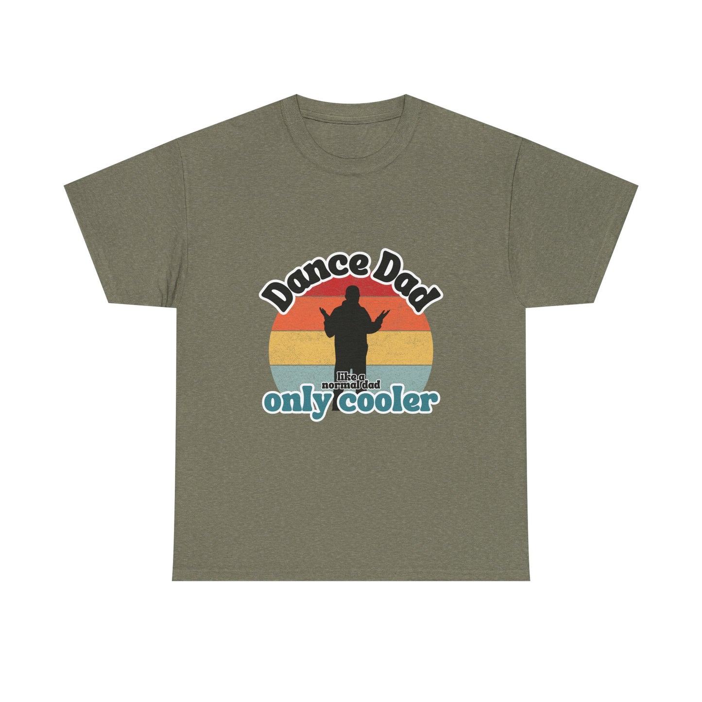 "Dance Dad" Unisex Heavy Cotton Tee – Funny Retro Dance Shirt for Cool Dads
