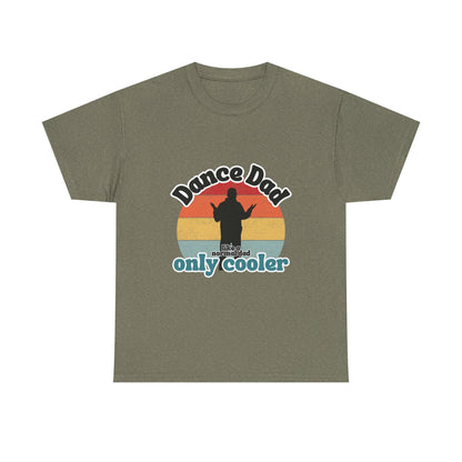 "Dance Dad" Unisex Heavy Cotton Tee – Funny Retro Dance Shirt for Cool Dads