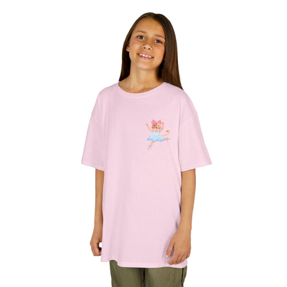 "Every Meow & Then I Dance" – Youth Short Sleeve Tee with Cute Dancing Cat Graphic | Kids’ Dance & Cat Lover T-Shirt