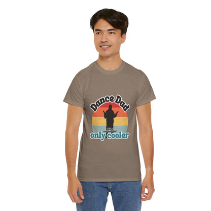 "Dance Dad" Unisex Heavy Cotton Tee – Funny Retro Dance Shirt for Cool Dads
