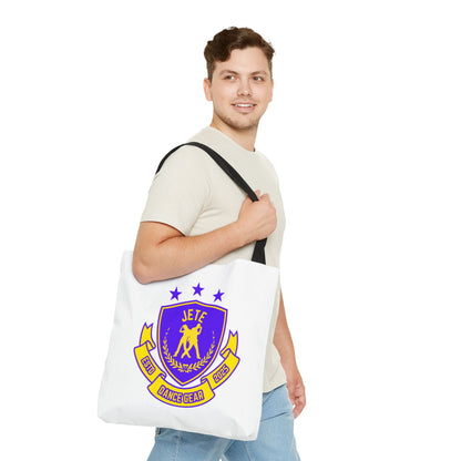 "Jeté Dance Gear Estd 2025" Canvas Tote Bag – Collegiate-Inspired Dancer Tote for Rehearsals, Classes & Everyday Style