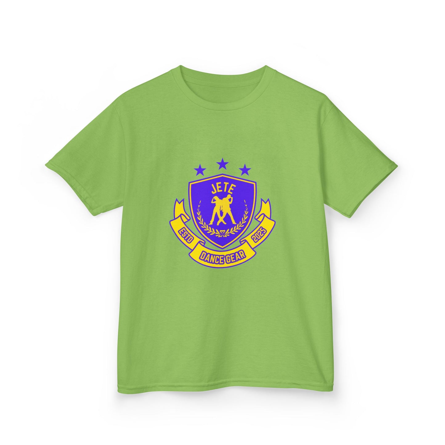 "Jeté Dance Gear" Youth Short Sleeve Tee – Collegiate-Inspired Dancer Graphic Shirt for Kids