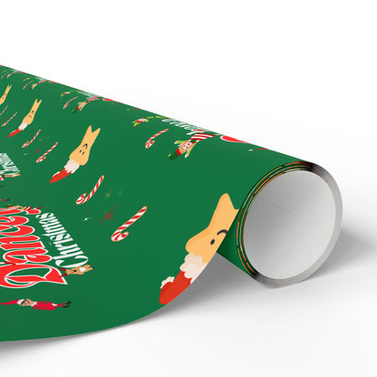 “Have a Dancey Christmas” Wrapping Paper – Festive Holiday Dance Gift Wrap with Ballet & Dance-Themed Design, Perfect for Dancers and Studios