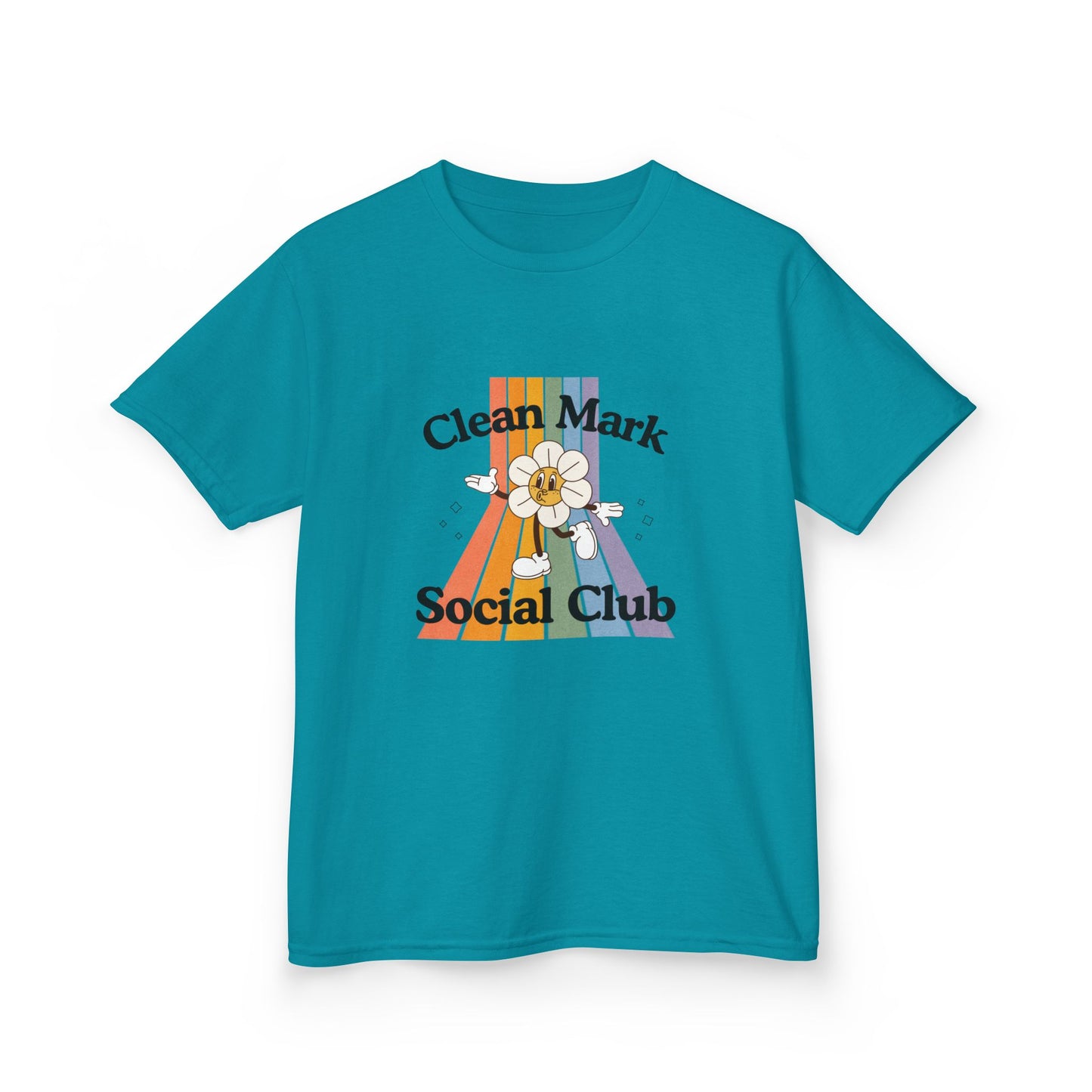 “Clean Mark Social Club” Kids Heavy Cotton™ Tee – Streetwear-Inspired Dance Graphic Tee for Kids