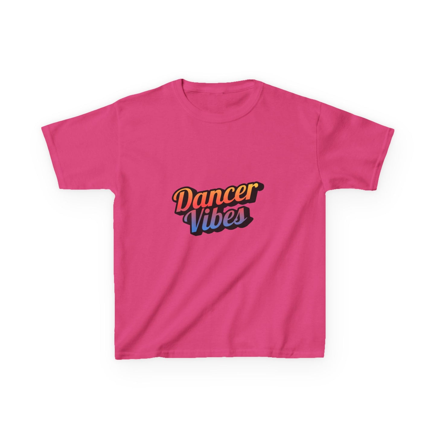 “Dancer Vibes” Colorful Graphic Tee for Kids | Dance-Themed Short Sleeve Shirt - Youth Dance T-Shirt
