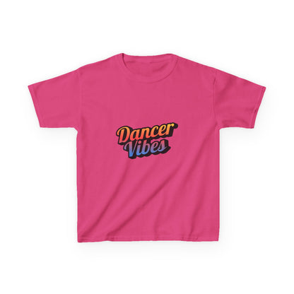 “Dancer Vibes” Colorful Graphic Tee for Kids | Dance-Themed Short Sleeve Shirt - Youth Dance T-Shirt