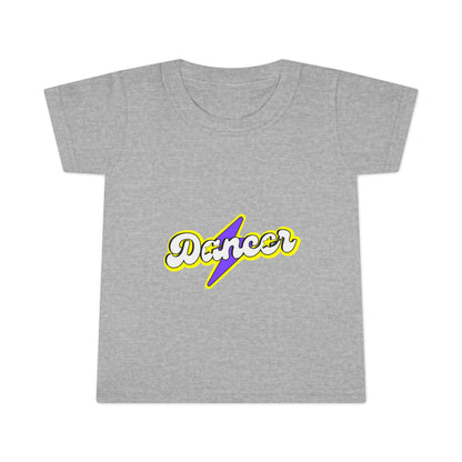 "Dancer" Toddler Dance T-Shirt – Bold Superhero-Inspired Short Sleeve Tee for Kids