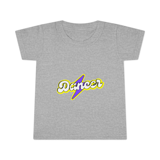 "Dancer" Toddler Dance T-Shirt – Bold Superhero-Inspired Short Sleeve Tee for Kids