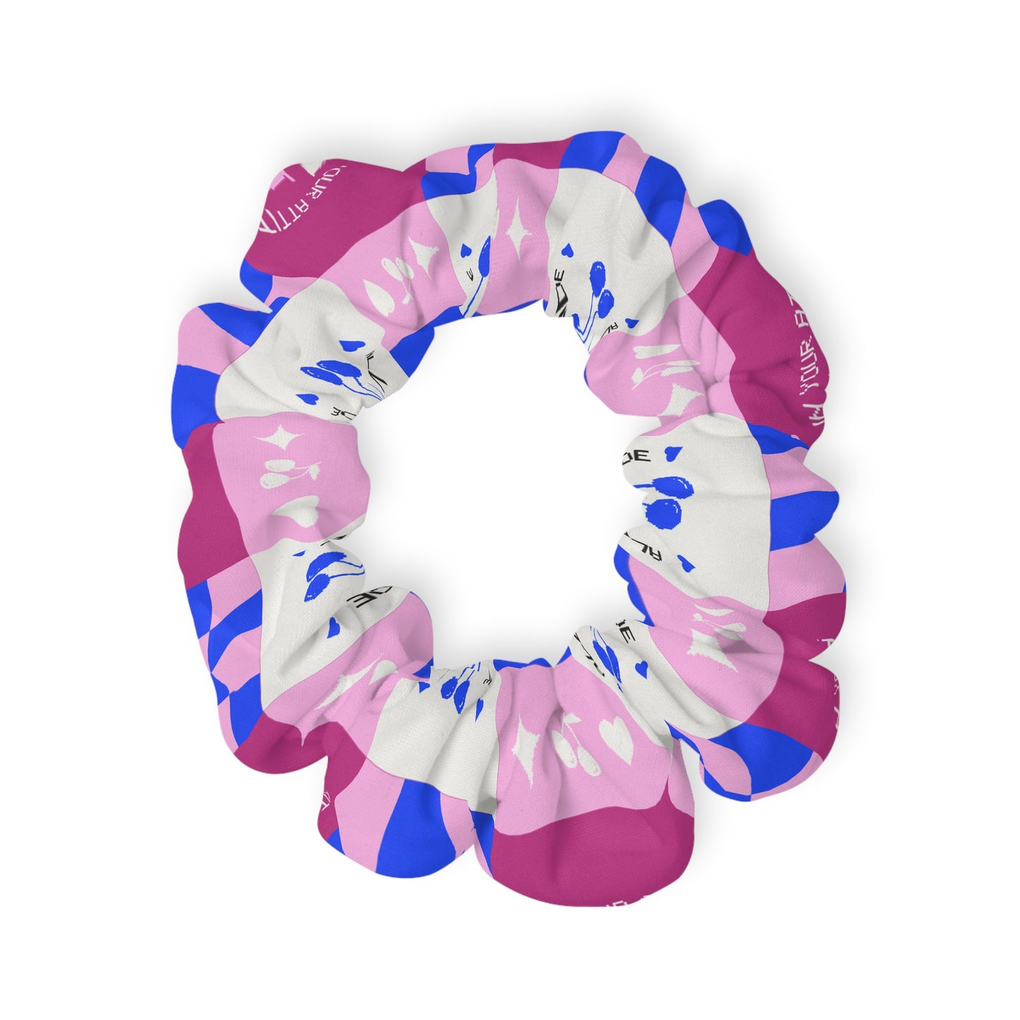 “Dancer – All in Your Attitude” Scrunchie – Retro Dance Hair Accessory with Motivational Graphic