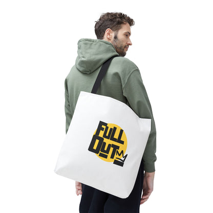 "Full Out" Dance Canvas Tote Bag – Streetwear-Inspired Graphic Dance Bag for Rehearsals, Classes & Everyday Use