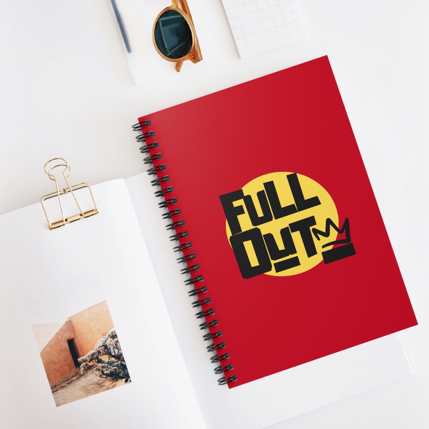 "Full Out" Spiral Notebook – Streetwear Dance Journal for Choreographers, Dancers & Hip Hop Lovers