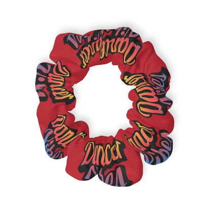 “Dancer Vibes” Scrunchie – Colorful Text Dance Hair Accessory for Performers and Dance Lovers