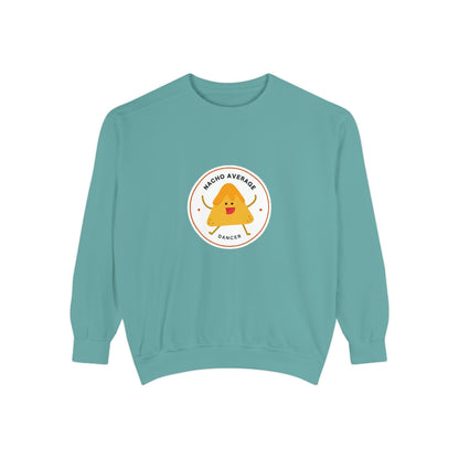 "Nacho Average Dancer" Unisex Lightweight Crewneck Sweatshirt – Cute Dance Pun Pullover with Fun Nacho Graphic for Dancers & Foodie Fans