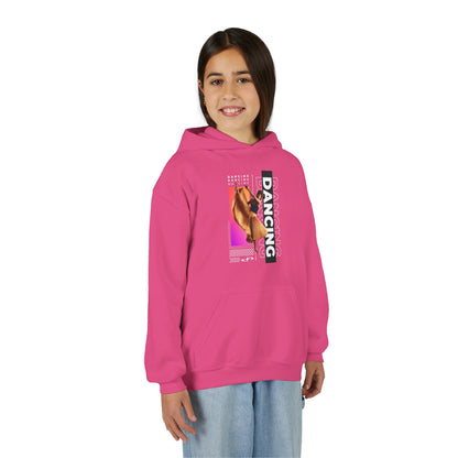 “Dancing” Female Dancer Streetwear Graphic | Unisex Youth Hoodie – Dance Hoodie for Kids & Young Performers