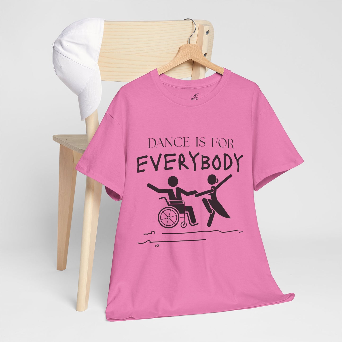“Dance Is for Everybody” Inclusive Dance T-Shirt – Unisex Heavy Cotton Tee with Optional Back Personalization (Name or Studio)