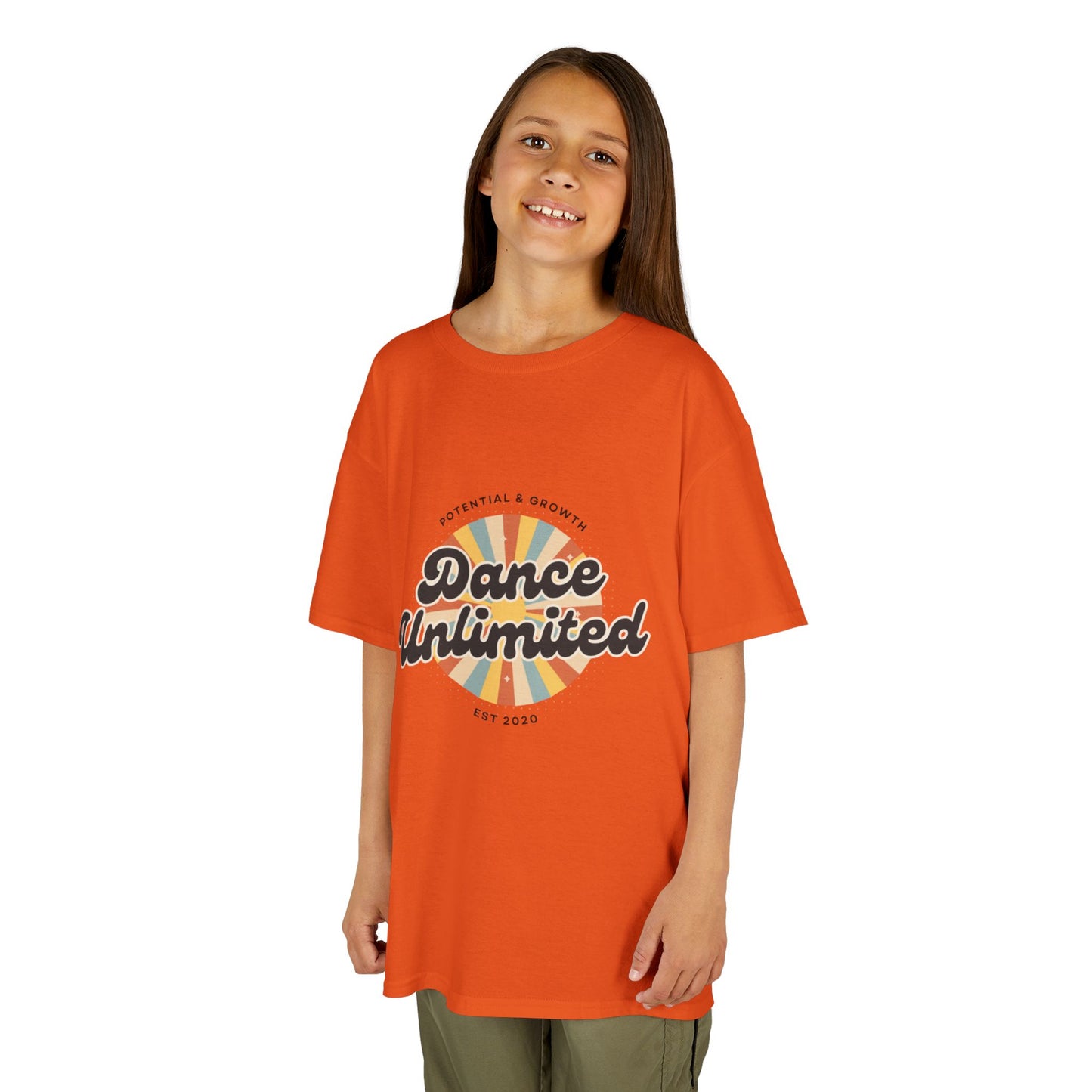 “Dance Unlimited: Potential & Growth” Retro Graphic T-Shirt for Kids – Motivational Dance Shirt - Youth Dance Inspiration Tee