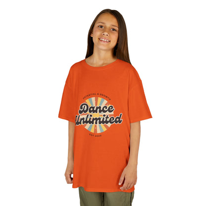 “Dance Unlimited: Potential & Growth” Retro Graphic T-Shirt for Kids – Motivational Dance Shirt - Youth Dance Inspiration Tee