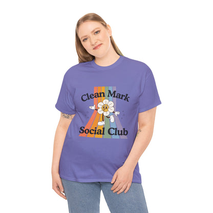 “Clean Mark Social Club” Unisex Heavy Cotton T-Shirt – Streetwear-Inspired Dance Graphic Tee for Adults & Kids