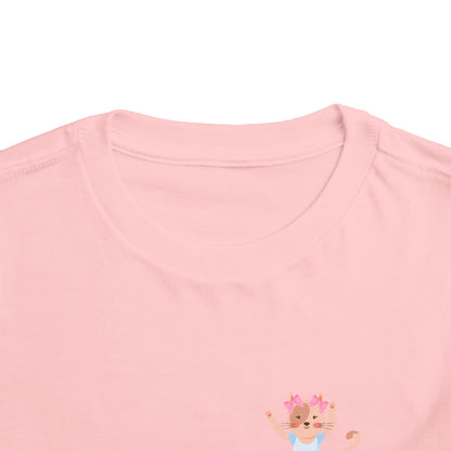 “Every Meow & Then I Dance” Adorable Dancing Cat Graphic | Cute Cat Dance T-Shirt for Toddlers & Little Ballet Lovers - Toddler Short Sleeve Tee