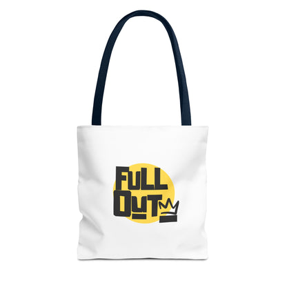 "Full Out" Dance Canvas Tote Bag – Streetwear-Inspired Graphic Dance Bag for Rehearsals, Classes & Everyday Use