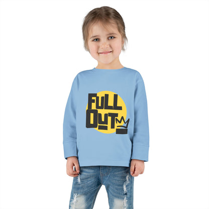 "Full Out" Toddler Dance T-Shirt – Bold Streetwear-Inspired Graphic Long Sleeve Tee for Kids