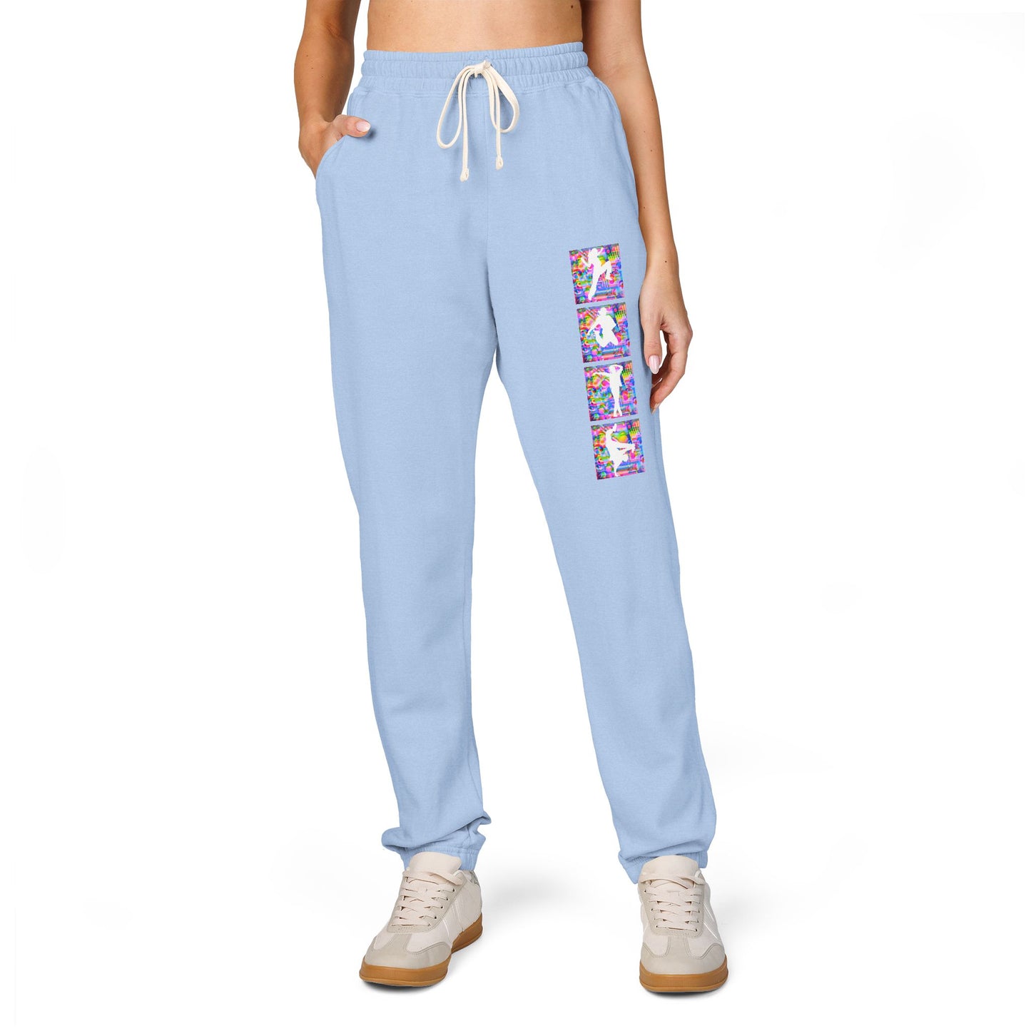 Levels Premium Collection Dancer Sweatpants – Vibrant Unisex Streetwear Joggers with Bold Dancer Silhouette Graphic