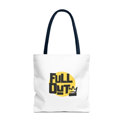 "Full Out" Dance Canvas Tote Bag – Streetwear-Inspired Graphic Dance Bag for Rehearsals, Classes & Everyday Use