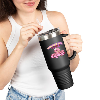 "You Are Tutu Sweet" 40oz Insulated Travel Mug – Cute Kawaii Cupcake Dance-Themed Stainless Steel Tumbler with Handle | Ballet Gift for Dancers & Dance Moms