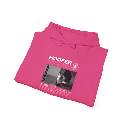 “Hoofer” Tap Dance Text with Streetwear-Style Tap Shoes Graphic – Unisex Heavy Blend™ Hooded Sweatshirt – Cozy Dance Hoodie for Tap Dancers & Dance Enthusiasts