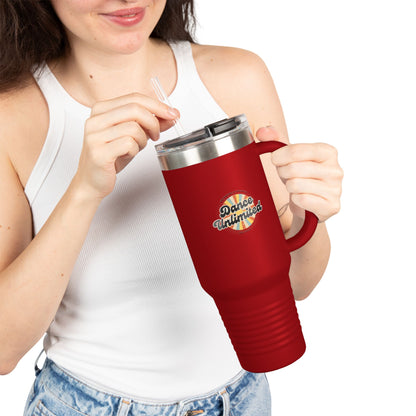 "Dance Unlimited, Potential & Growth" Retro 40oz Insulated Travel Mug – Motivational Dance Tumbler for Growth, Potential & Everyday Inspiration