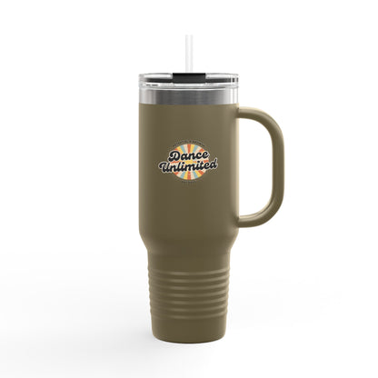"Dance Unlimited, Potential & Growth" Retro 40oz Insulated Travel Mug – Motivational Dance Tumbler for Growth, Potential & Everyday Inspiration