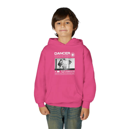 “Dancer” Breakdancer Streetwear Graphic | Unisex Youth Hoodie – Hip-Hop Dance Hoodie for Kids & Young Performers