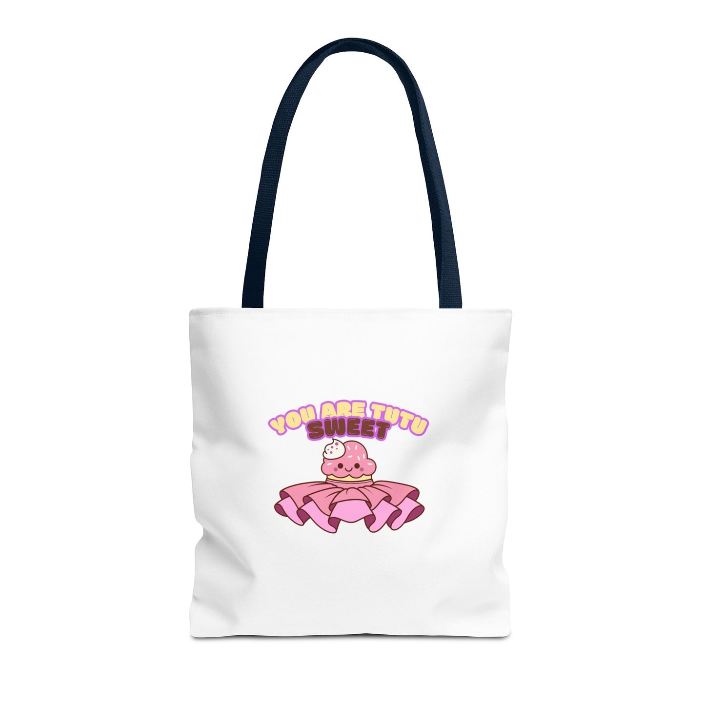 "You Are Tutu Sweet" Kawaii Cupcake Dance Tote Bag – Cute Canvas Bag for Dancers, Dance Moms & Ballet Lovers | Dance Gift Idea