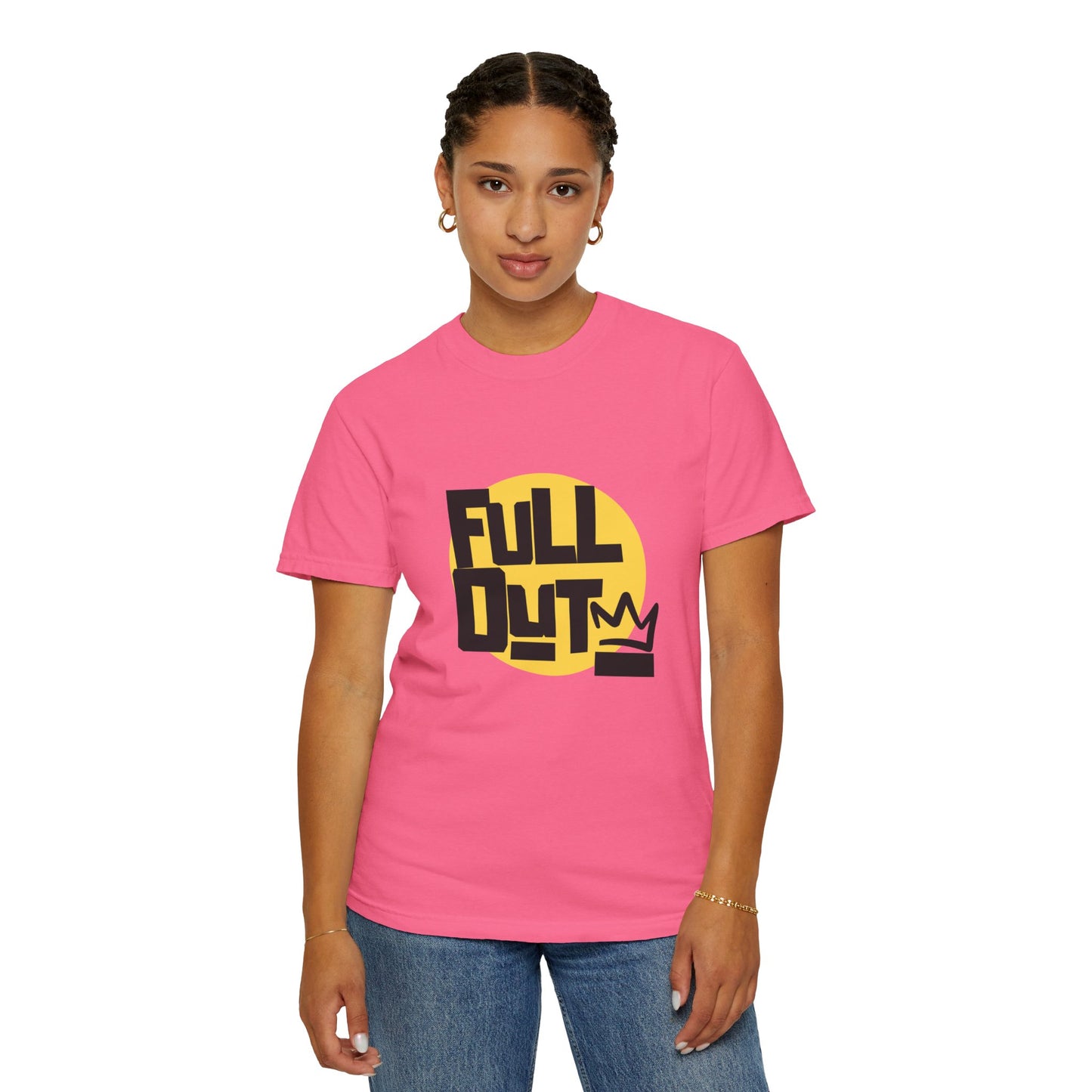 "Full Out" Unisex Garment-Dyed T-Shirt – Bold Streetwear-Inspired Dance Graphic Tee – Performance Shirt for Dancers & Hip Hop Enthusiasts