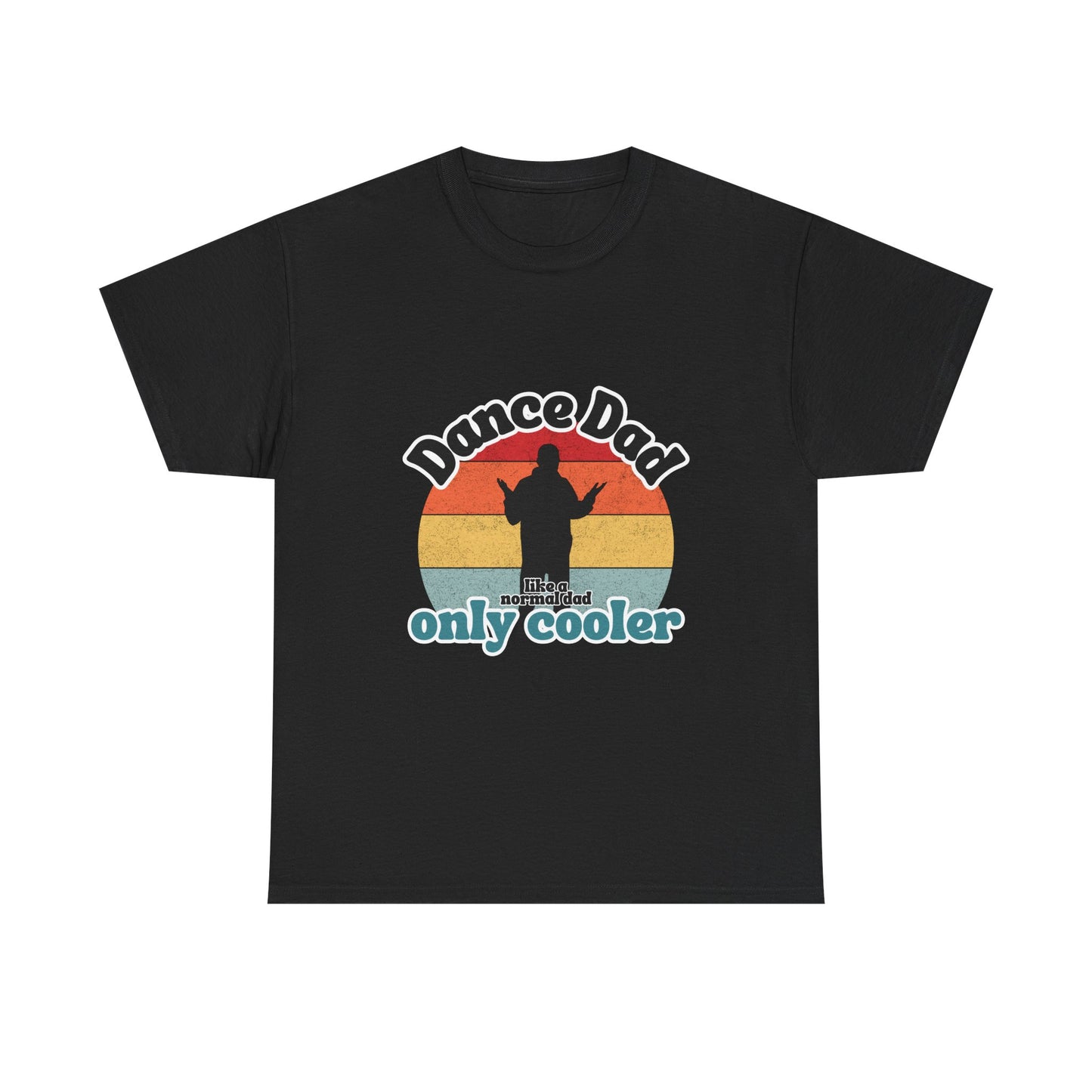 "Dance Dad" Unisex Heavy Cotton Tee – Funny Retro Dance Shirt for Cool Dads